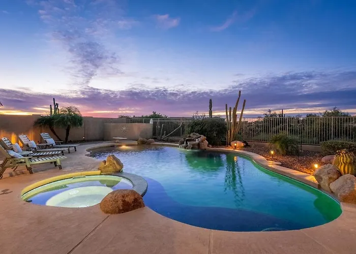 Mountain Viewsgame Roomtheaterheatedpoolspa Villa Gold Canyon